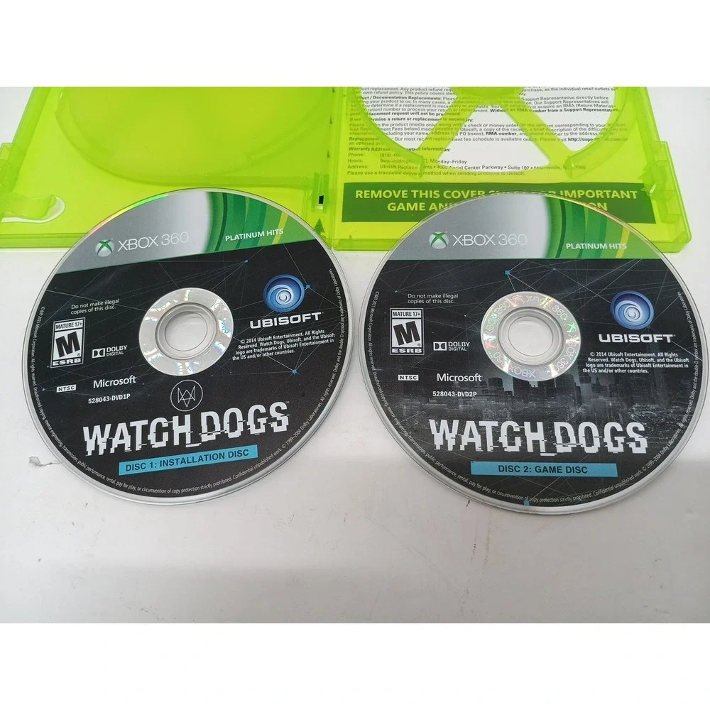 Watch Dogs (Microsoft Xbox 360, 2014)